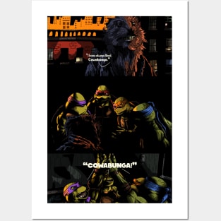 TMNT "Cowabunga" illustration (digital) Posters and Art